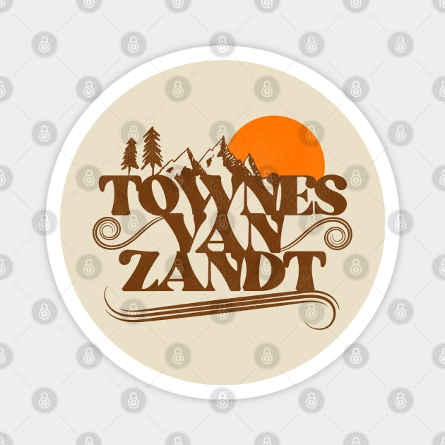 Townes Van Zandt Rising Sun Magnet by darklordpug